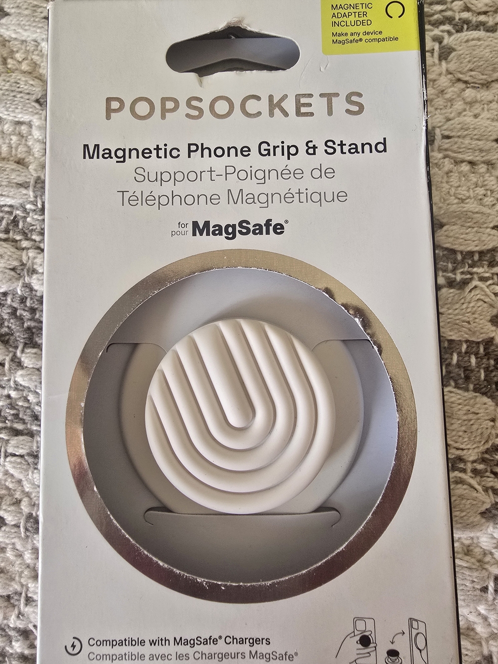 PopSocket Magnetic Phone Grip & Stand in White